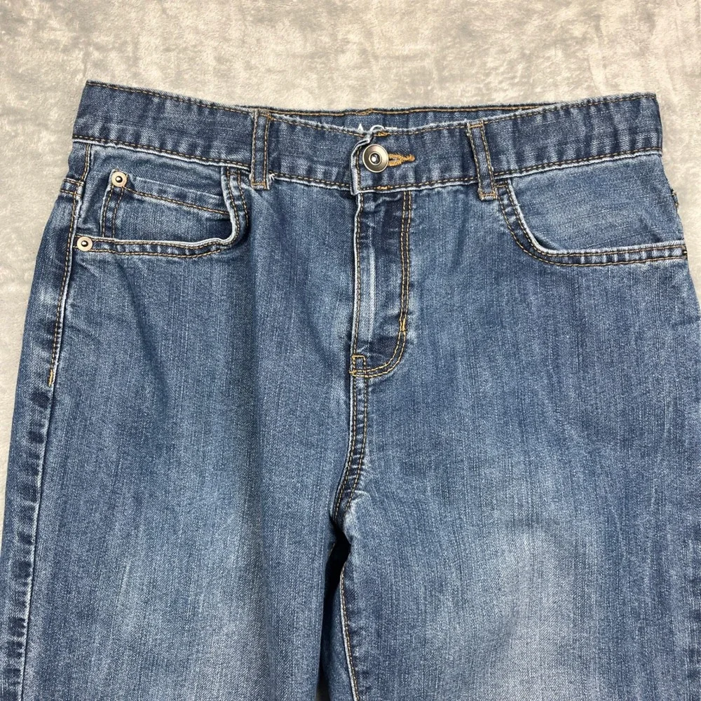 The Children's Place Bootcut Jeans Kids Size 12 Husky Blue Adjustable Waist